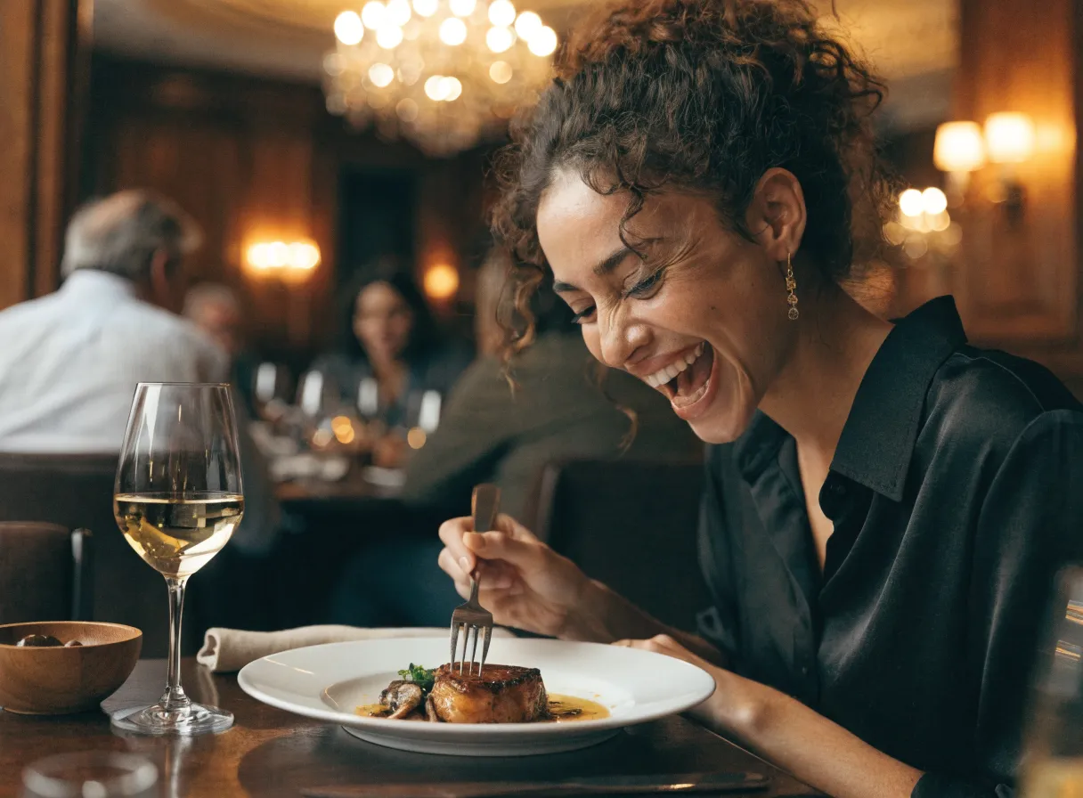 Een signatuurgerecht wordt gefilmd voor een Reel